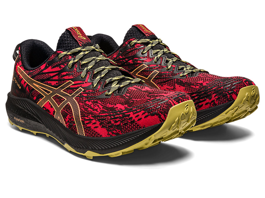 Sapatilhas Trail Running Asics Fuji Lite 3 Masculino Vermelhas Pretas | 6283-OSYPK