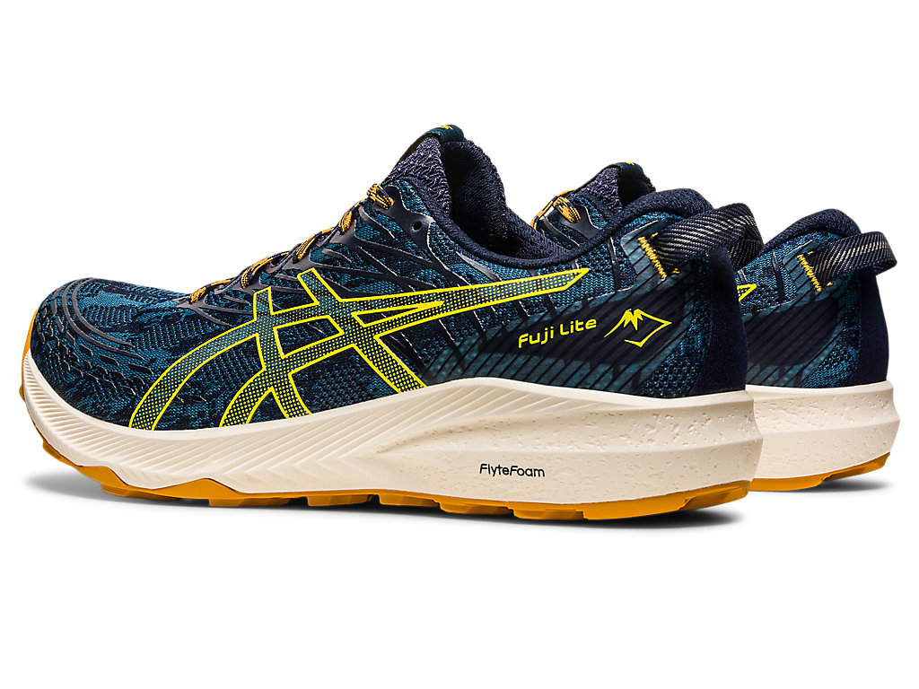 Sapatilhas Trail Running Asics Fuji Lite 3 Masculino Turquesa Amarelas | 7016-WPNXF