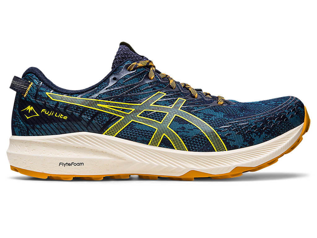 Sapatilhas Trail Running Asics Fuji Lite 3 Masculino Turquesa Amarelas | 7016-WPNXF