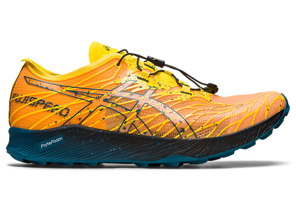 Sapatilhas Trail Running Asics Fujispeed Masculino Amarelas Turquesa | 8390-BMXNK