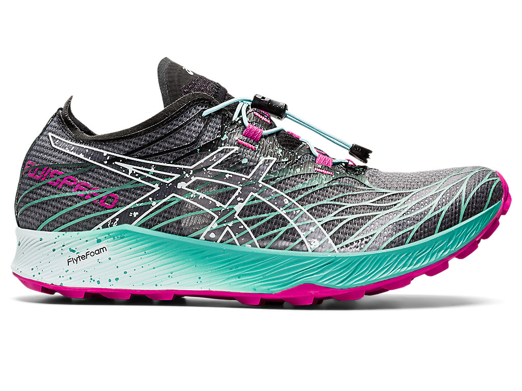 Sapatilhas Trail Running Asics Fujispeed Feminino Pretas | 9712-QLAWS