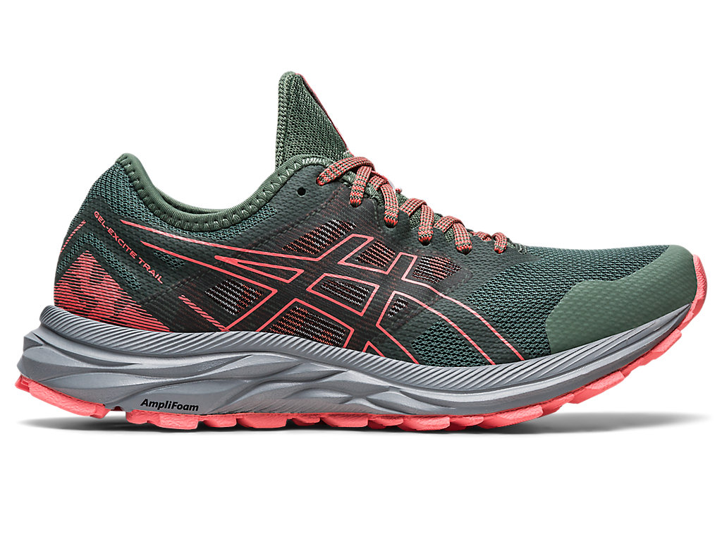 Sapatilhas Trail Running Asics Gel-Excite Trilha Feminino Verdes Escuro | 9274-BXZTW