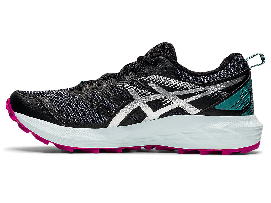 Sapatilhas Trail Running Asics Gel-Sonoma 6 Feminino Pretas Prateadas | 3049-SPZAK