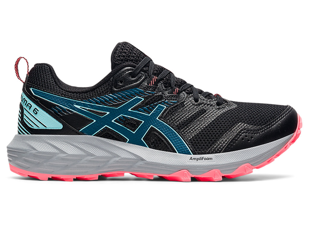 Sapatilhas Trail Running Asics Gel-Sonoma 6 Feminino Pretas Turquesa Escuro | 7481-WYJGE