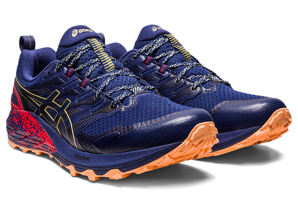 Sapatilhas Trail Running Asics Gel-Trabuco Terra Masculino Azul Anil Azuis Verde Oliva | 0293-LUEFX