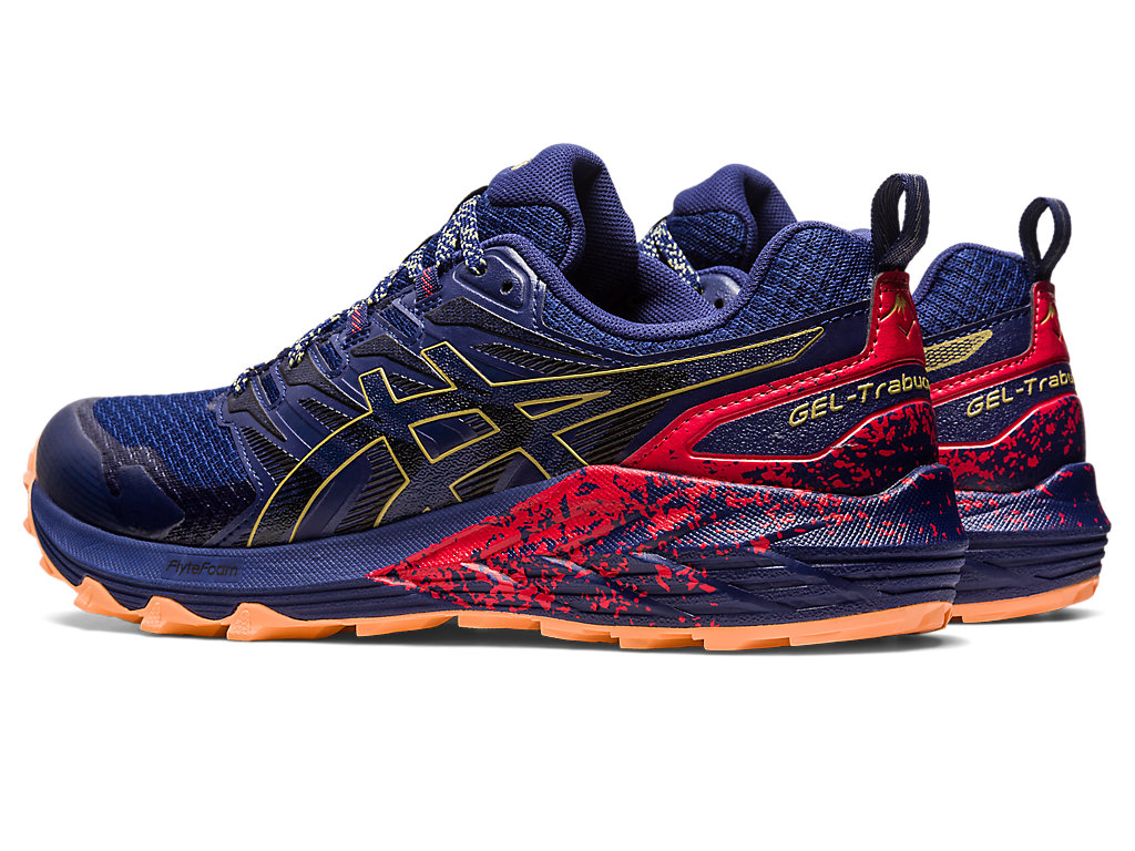 Sapatilhas Trail Running Asics Gel-Trabuco Terra Masculino Azul Anil Azuis Verde Oliva | 0293-LUEFX