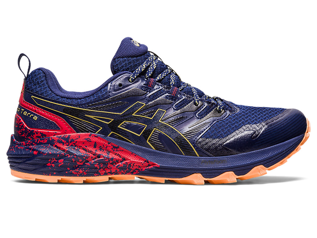 Sapatilhas Trail Running Asics Gel-Trabuco Terra Masculino Azul Anil Azuis Verde Oliva | 0293-LUEFX