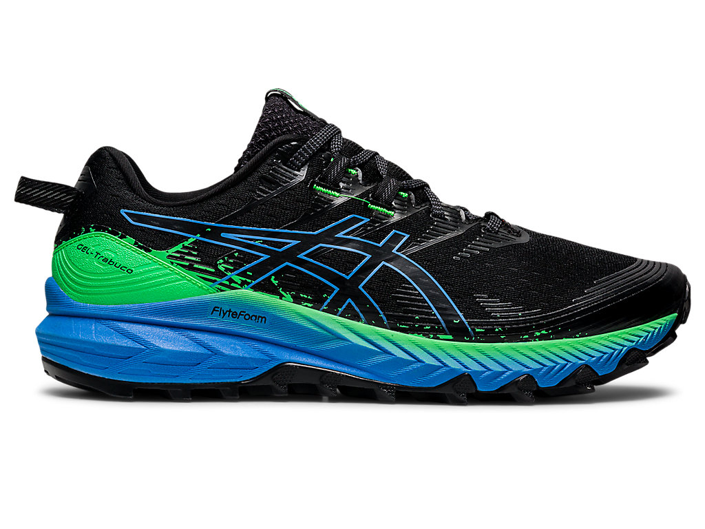 Sapatilhas Trail Running Asics Gel-Trabuco 10 Masculino Pretas Azuis | 2697-PRDHY