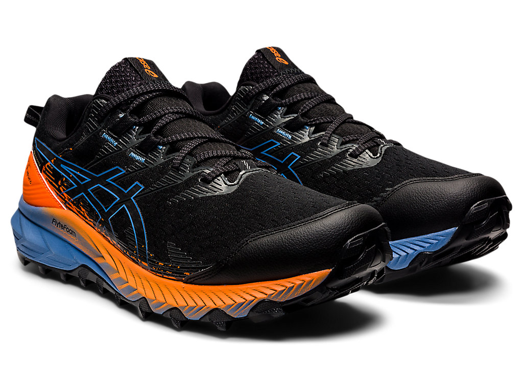 Sapatilhas Trail Running Asics Gel-Trabuco 10 Gtx Masculino Pretas Azuis | 3514-MFTBY