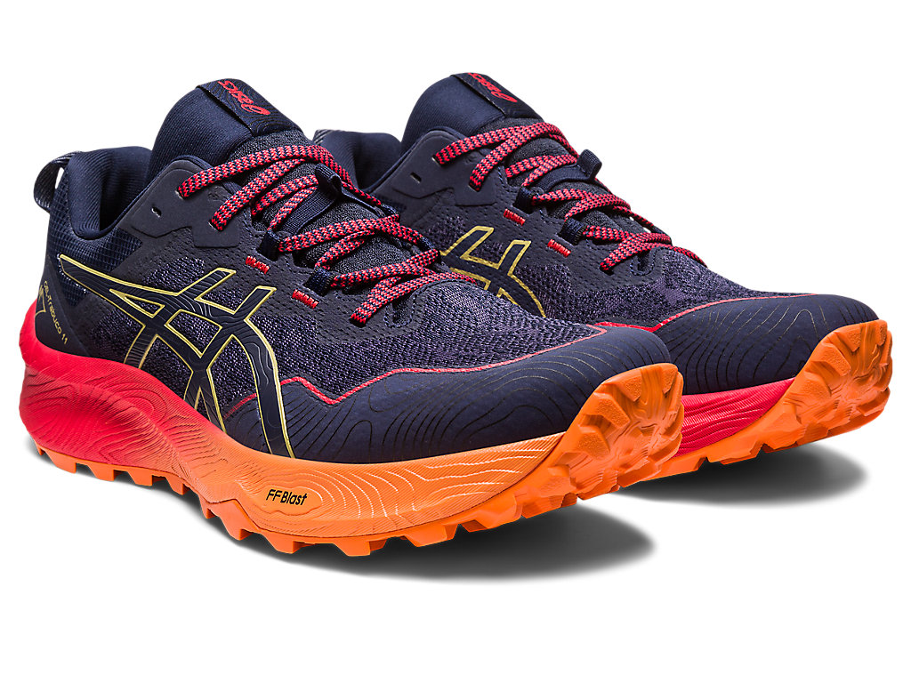 Sapatilhas Trail Running Asics Gel-Trabuco 11 Masculino Azul Anil Azuis Verde Oliva | 5407-FUVTD