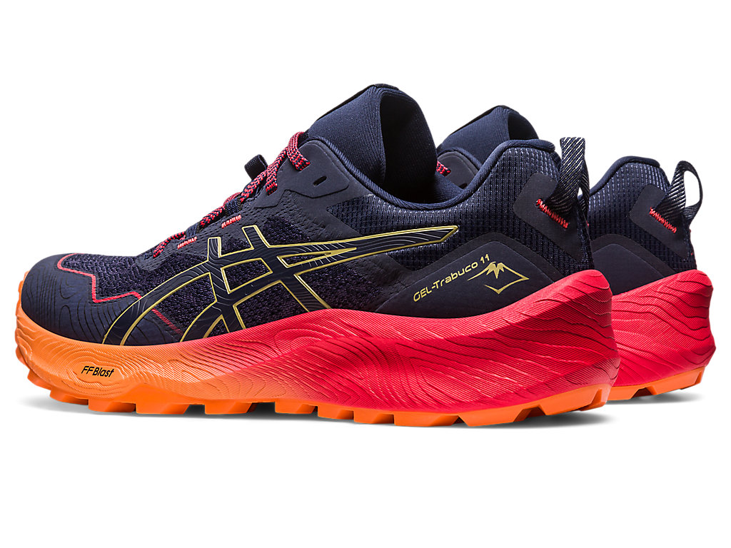 Sapatilhas Trail Running Asics Gel-Trabuco 11 Masculino Azul Anil Azuis Verde Oliva | 5407-FUVTD