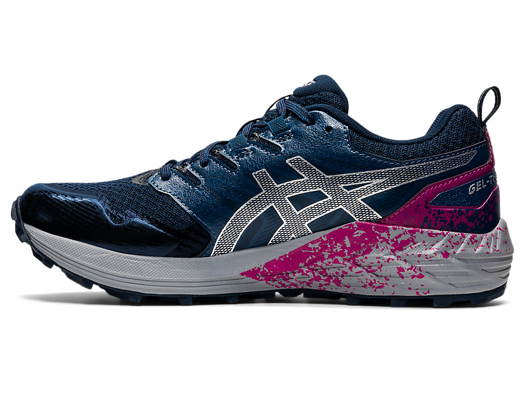 Sapatilhas Trail Running Asics Gel-Trabuco Terra Feminino Azuis Prateadas | 5809-TZCPA