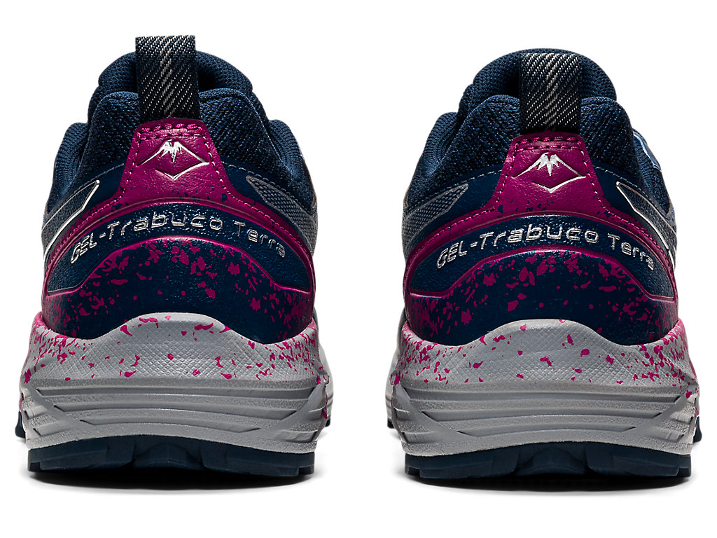 Sapatilhas Trail Running Asics Gel-Trabuco Terra Feminino Azuis Prateadas | 5809-TZCPA