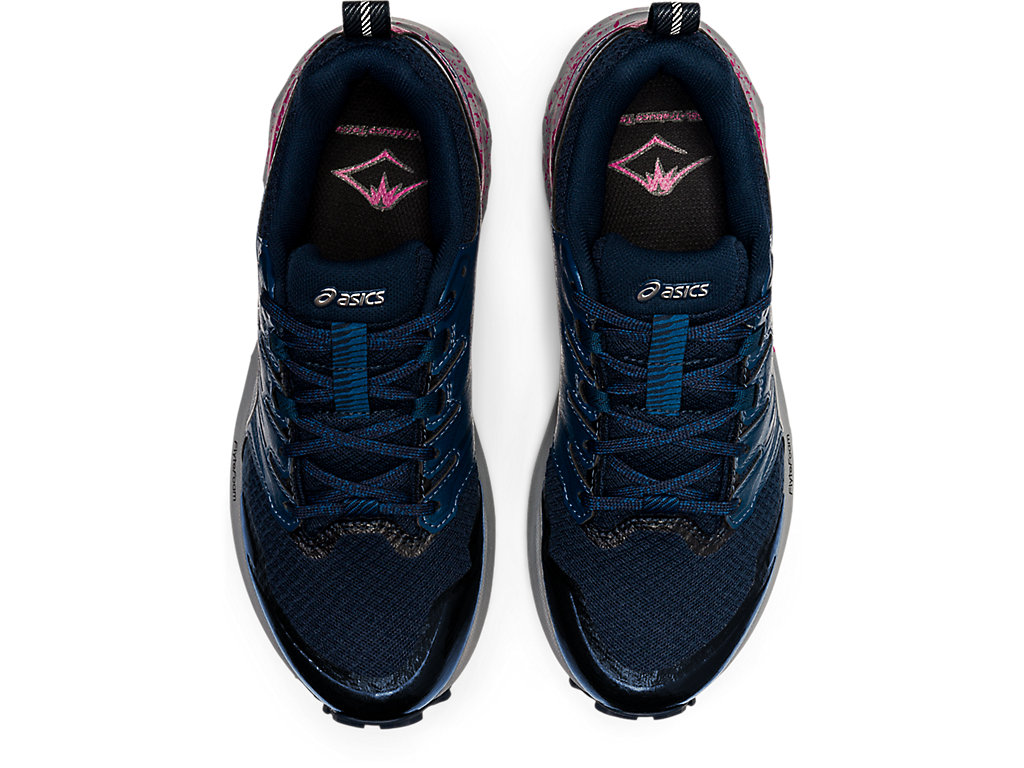 Sapatilhas Trail Running Asics Gel-Trabuco Terra Feminino Azuis Prateadas | 5809-TZCPA