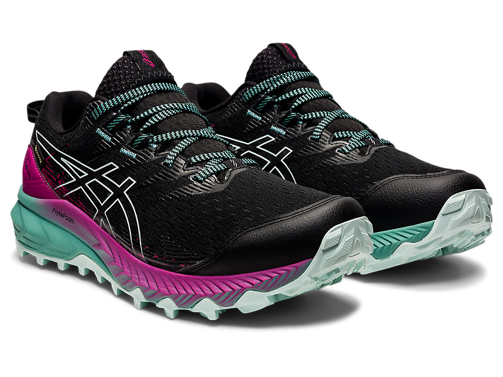 Sapatilhas Trail Running Asics Gel-Trabuco 10 Gtx Feminino Pretas | 5841-YUAVR