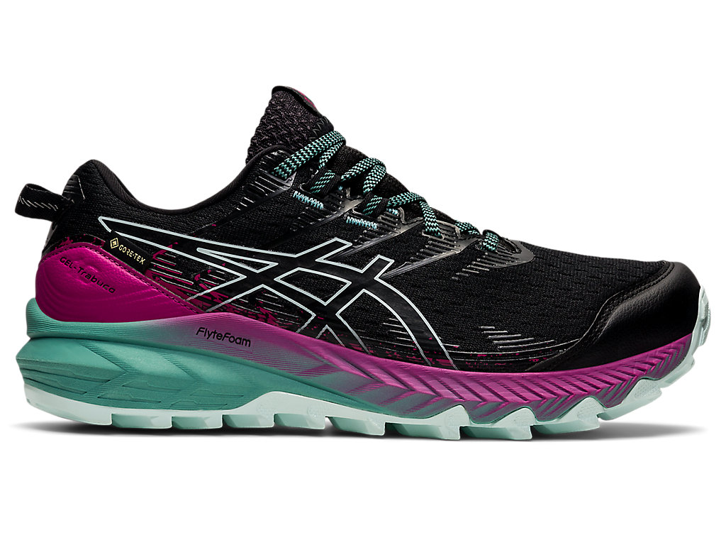 Sapatilhas Trail Running Asics Gel-Trabuco 10 Gtx Feminino Pretas | 5841-YUAVR