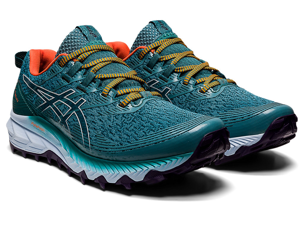 Sapatilhas Trail Running Asics Gel-Trabuco 10 Feminino Verdes Escuro Azuis | 9126-GVSIA