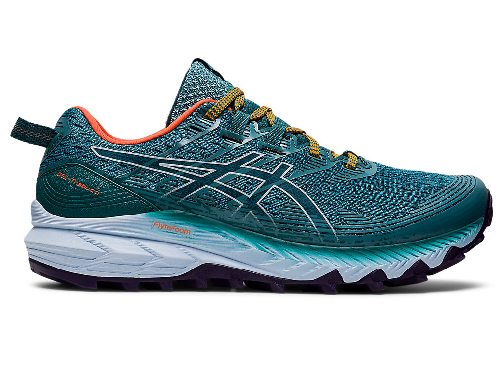 Sapatilhas Trail Running Asics Gel-Trabuco 10 Feminino Verdes Escuro Azuis | 9126-GVSIA