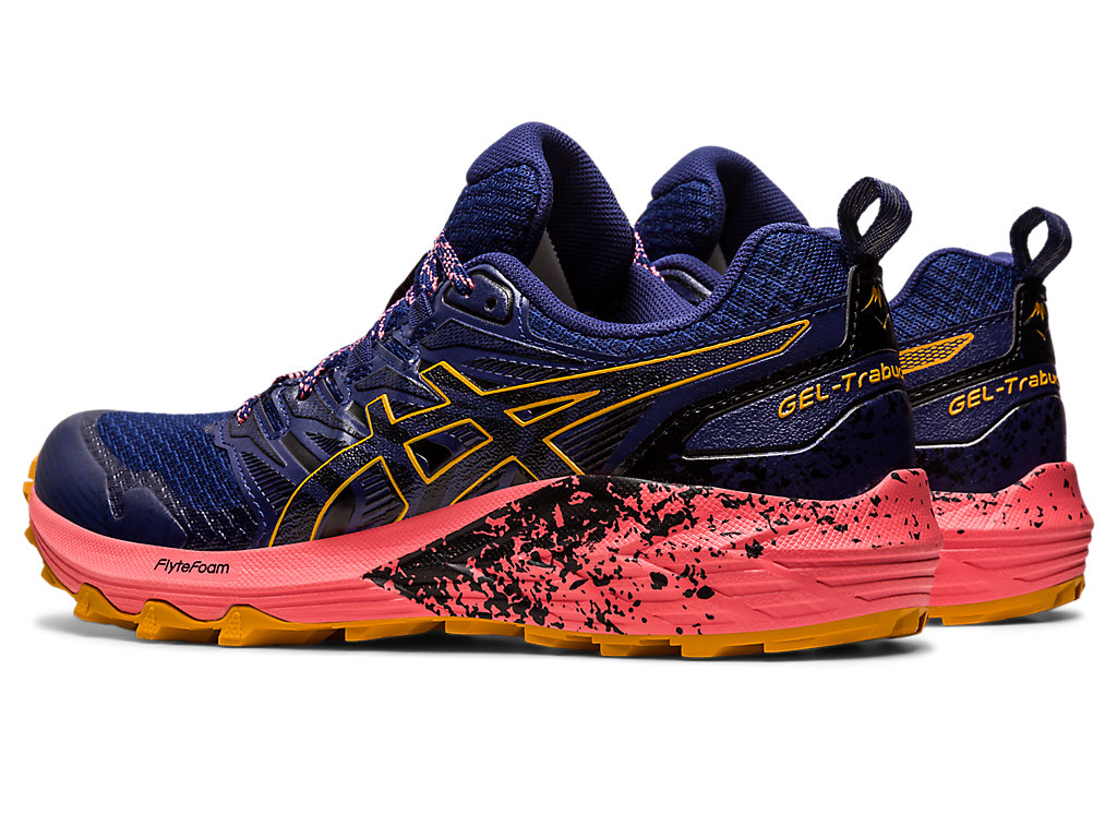 Sapatilhas Trail Running Asics Gel-Trabuco Terra Feminino Azul Anil Azuis Bege | 9567-MCEKL