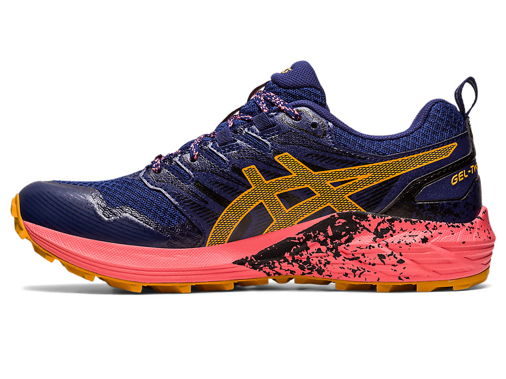 Sapatilhas Trail Running Asics Gel-Trabuco Terra Feminino Azul Anil Azuis Bege | 9567-MCEKL