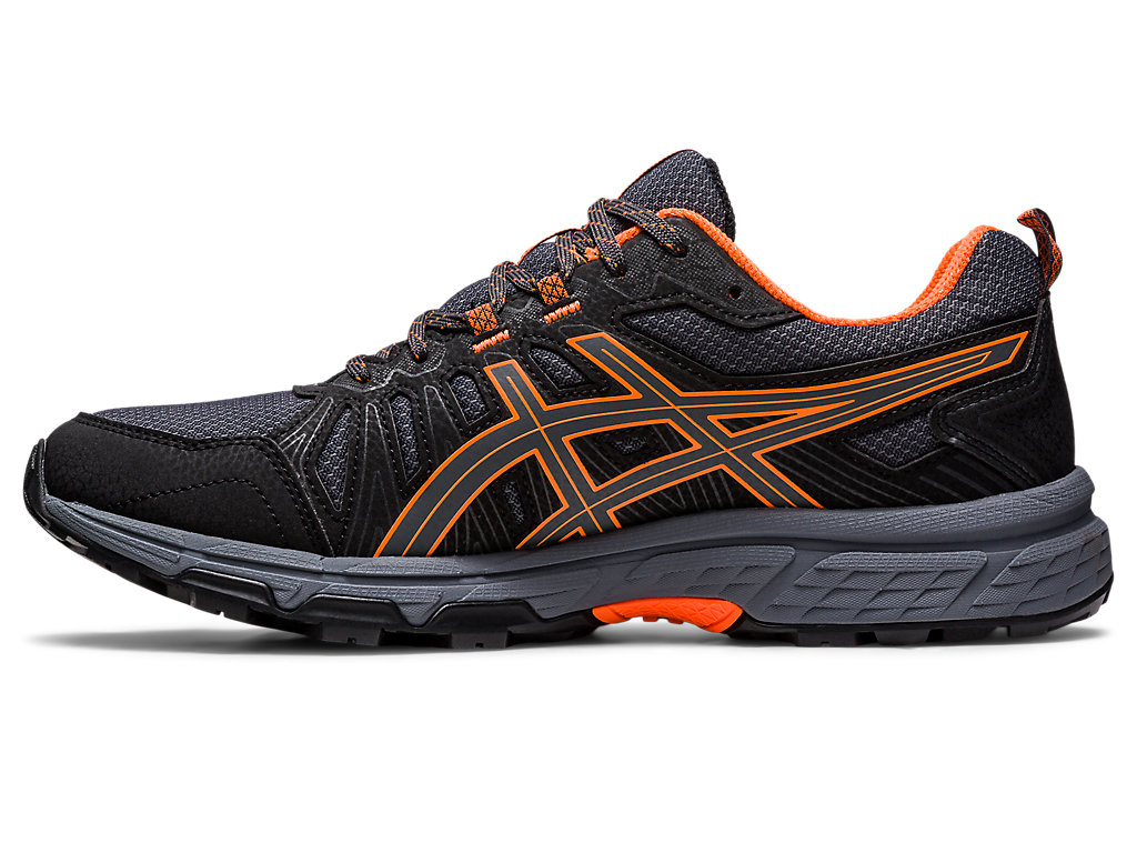 Sapatilhas Trail Running Asics Gel-Venture 7 (4E) Masculino Cinzentas Escuro Laranja | 0586-RYULO