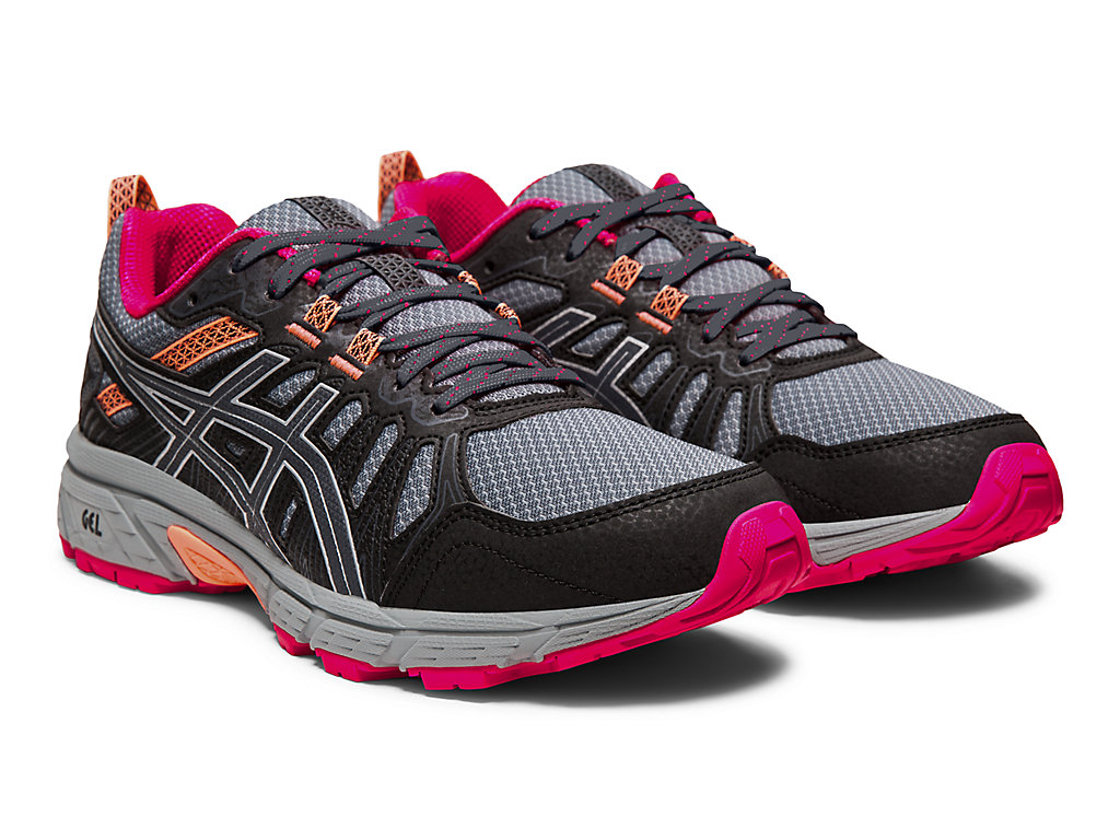 Sapatilhas Trail Running Asics Gel-Venture 7 Feminino Cinzentas Prateadas | 0983-RYXHM