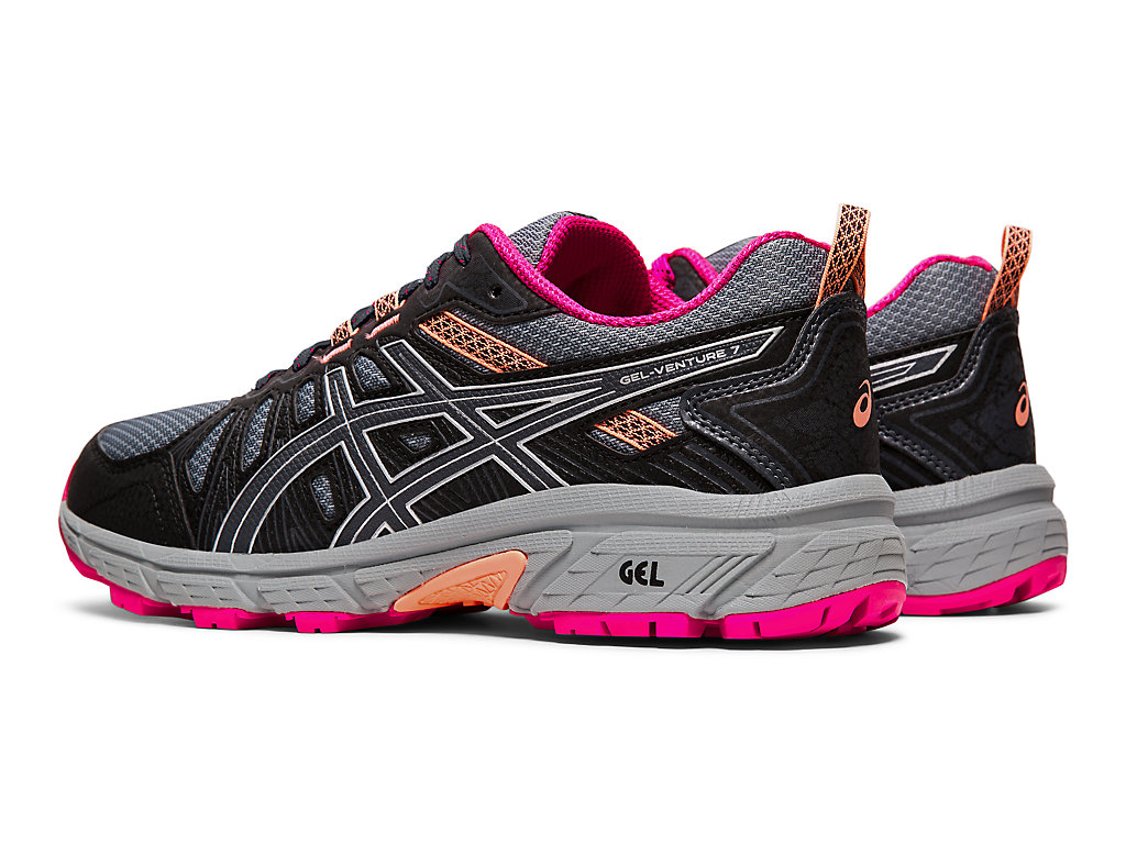 Sapatilhas Trail Running Asics Gel-Venture 7 Feminino Cinzentas Prateadas | 0983-RYXHM