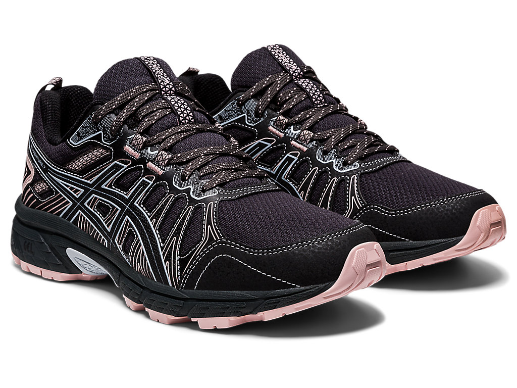 Sapatilhas Trail Running Asics Gel-Venture 7 Feminino Cinzentas Escuro Pretas | 1264-PTVSF