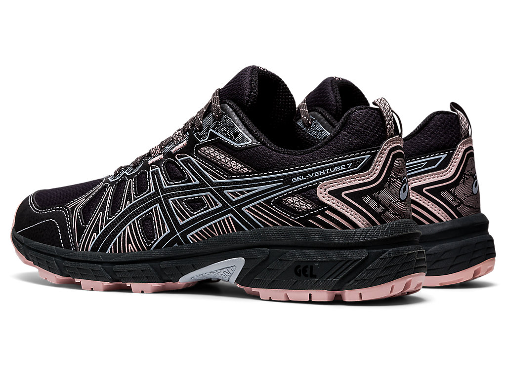 Sapatilhas Trail Running Asics Gel-Venture 7 Feminino Cinzentas Escuro Pretas | 1264-PTVSF