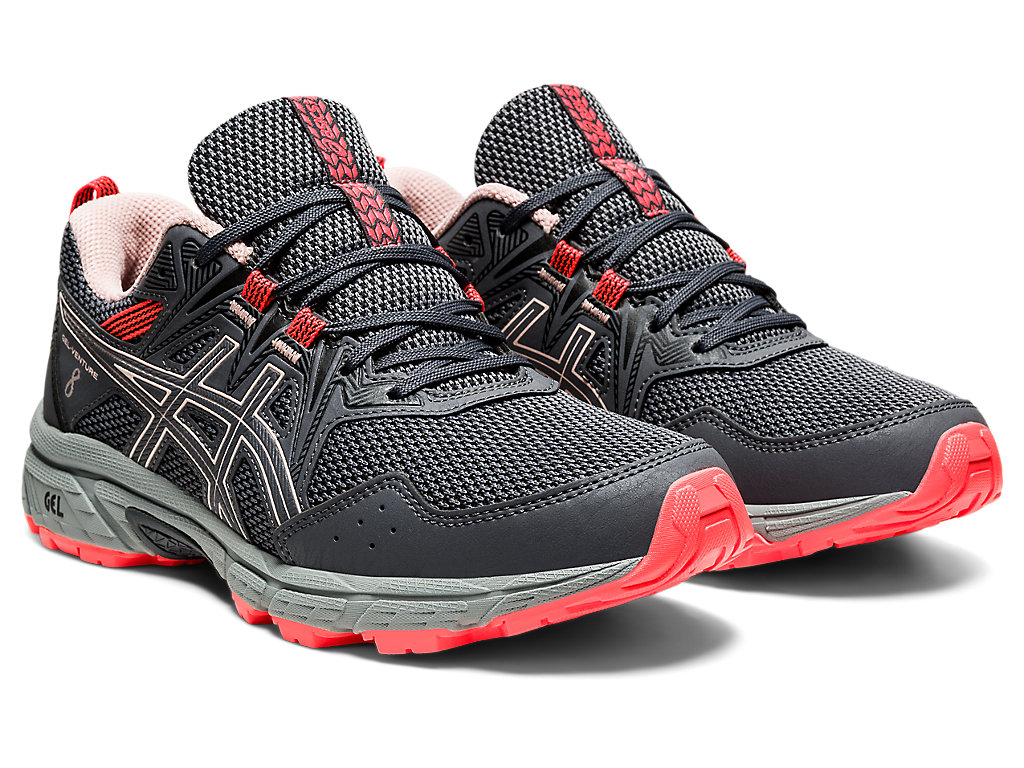 Sapatilhas Trail Running Asics Gel-Venture 8 (D) Feminino Cinzentas Coral | 1639-XITMP