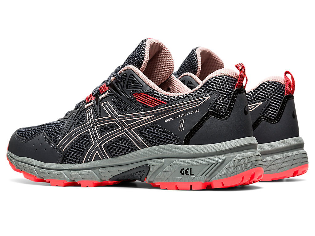 Sapatilhas Trail Running Asics Gel-Venture 8 (D) Feminino Cinzentas Coral | 1639-XITMP