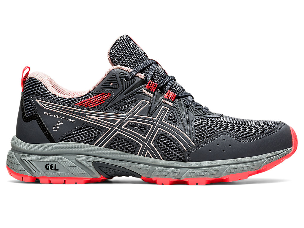 Sapatilhas Trail Running Asics Gel-Venture 8 (D) Feminino Cinzentas Coral | 1639-XITMP