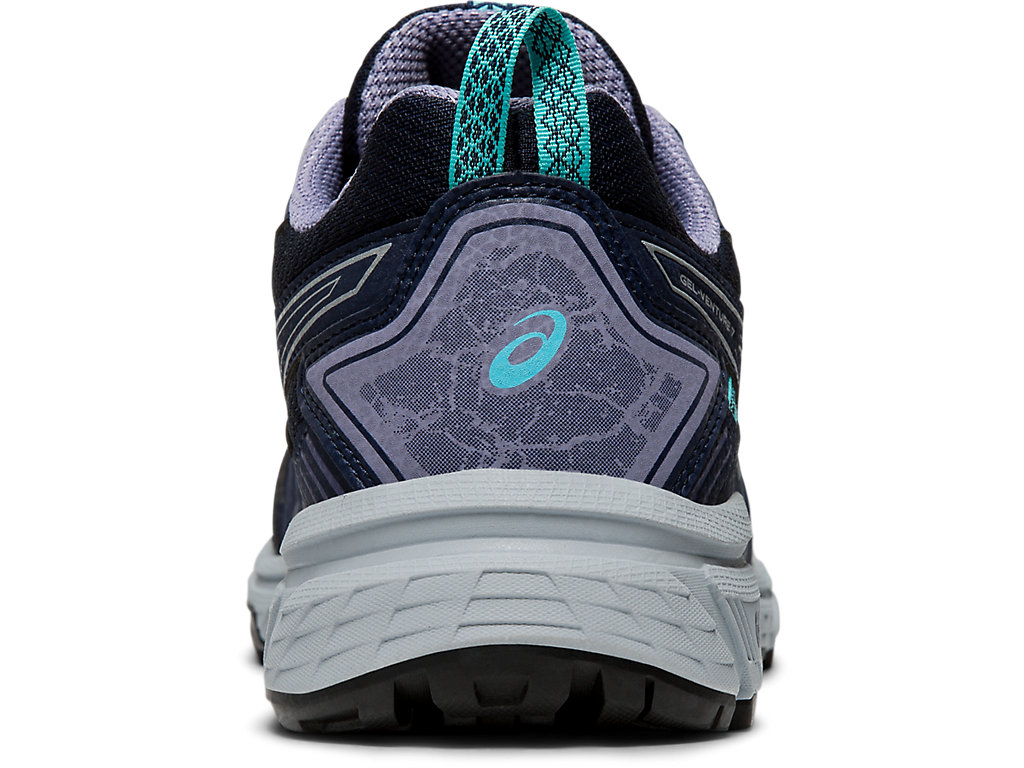 Sapatilhas Trail Running Asics Gel-Venture 7 (D) Feminino Pretas Prateadas | 2073-GIPMQ