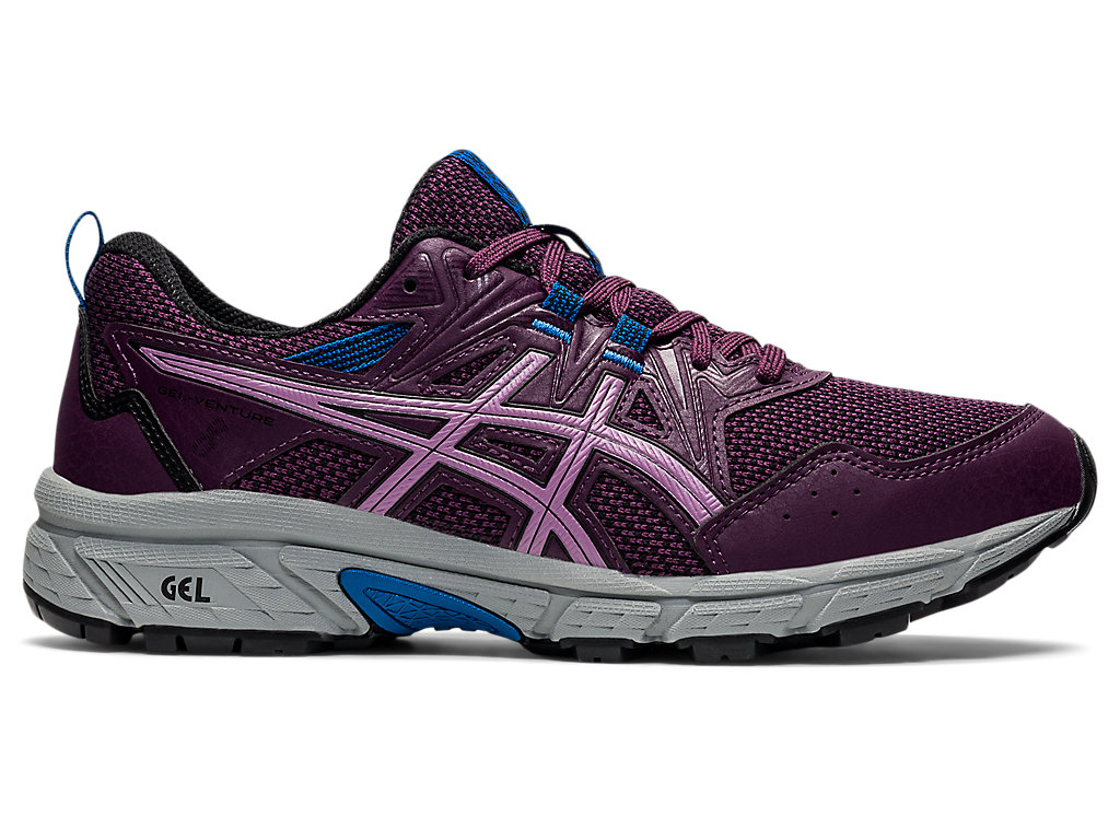 Sapatilhas Trail Running Asics Gel-Venture 8 Feminino Roxo Escuro Pretas | 2096-IHDCZ