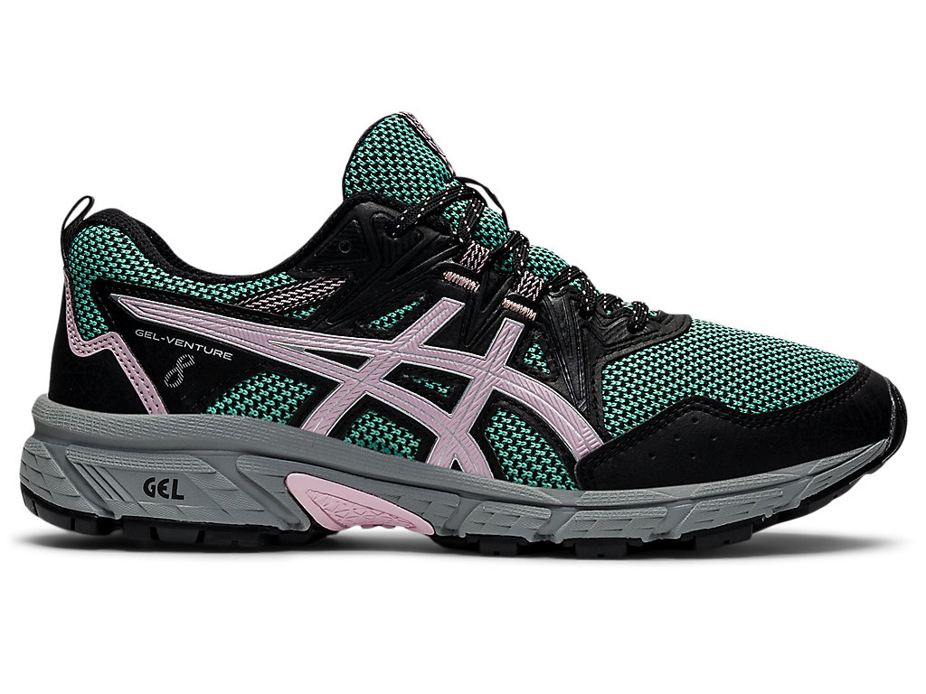 Sapatilhas Trail Running Asics Gel-Venture 8 Feminino Verde Oliva Rosa | 2301-VWNKY