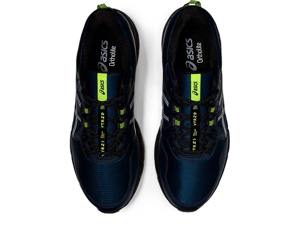 Sapatilhas Trail Running Asics Gel-Venture 8 Awl Masculino Azuis Amarelas | 2479-CMPKF