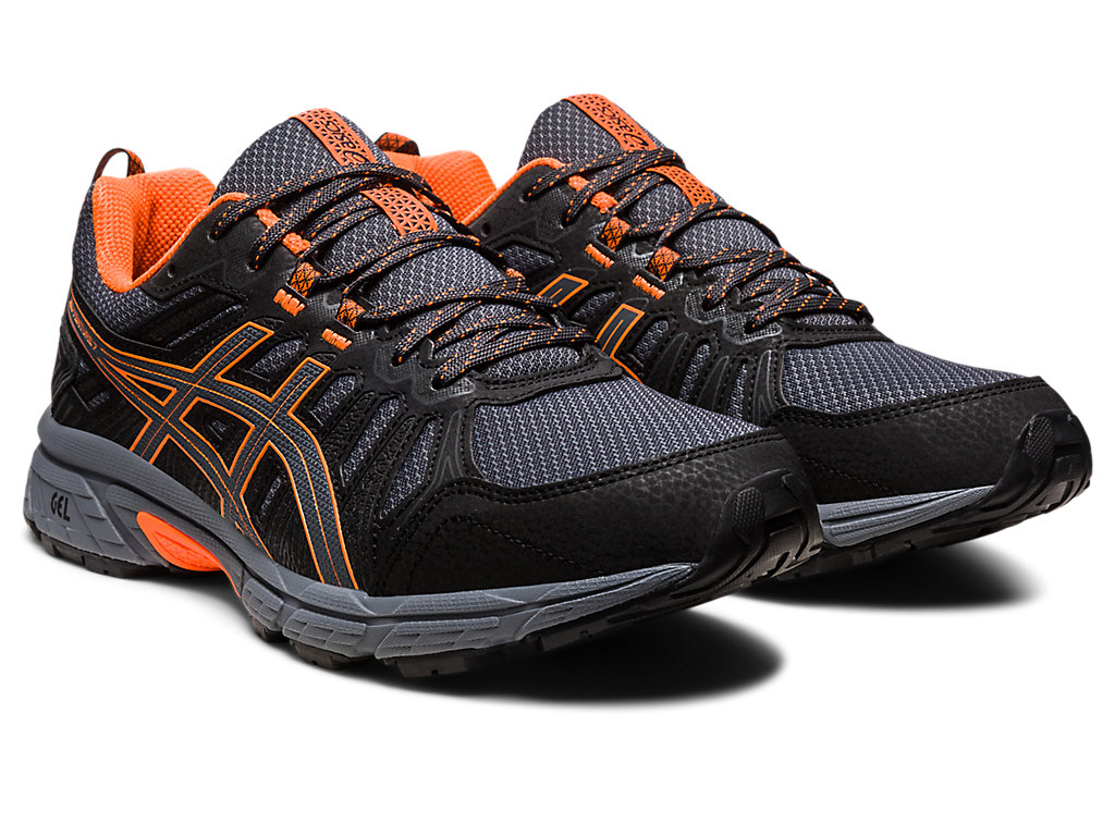 Sapatilhas Trail Running Asics Gel-Venture 7 Masculino Cinzentas Escuro Laranja | 3129-PAIBN