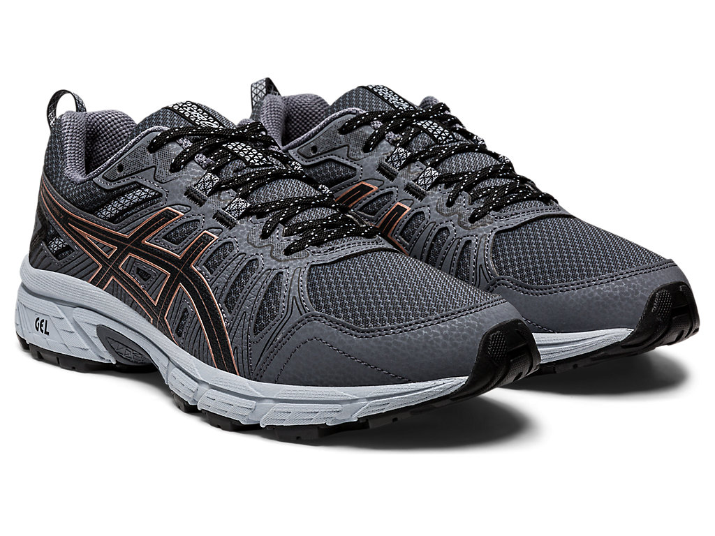 Sapatilhas Trail Running Asics Gel-Venture 7 (D) Feminino Cinzentas Escuro | 3497-ORCXW