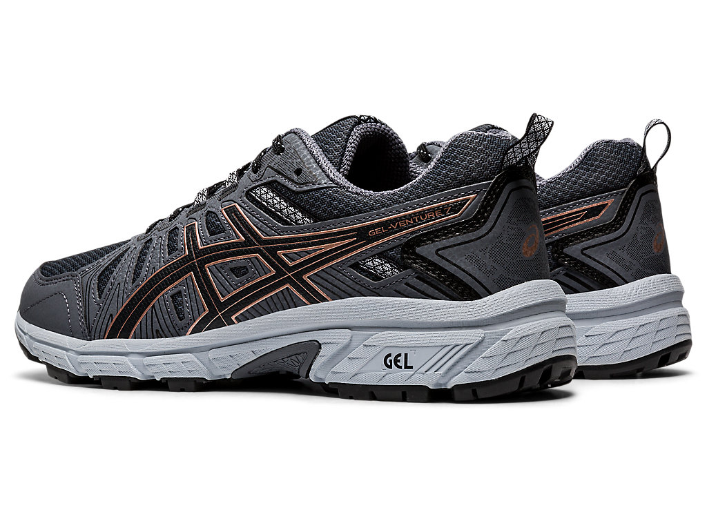 Sapatilhas Trail Running Asics Gel-Venture 7 (D) Feminino Cinzentas Escuro | 3497-ORCXW