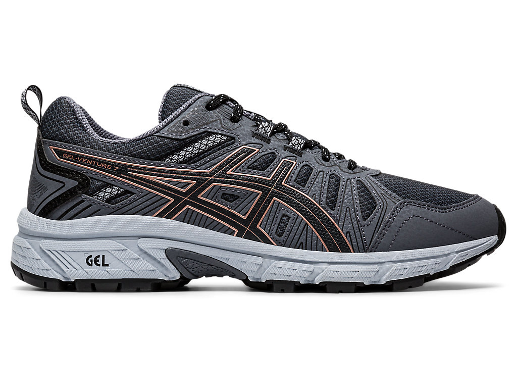 Sapatilhas Trail Running Asics Gel-Venture 7 (D) Feminino Cinzentas Escuro | 3497-ORCXW