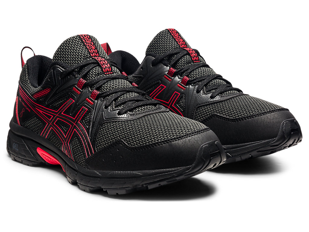 Sapatilhas Trail Running Asics Gel-Venture 8 Masculino Pretas Vermelhas | 3679-MIZOG