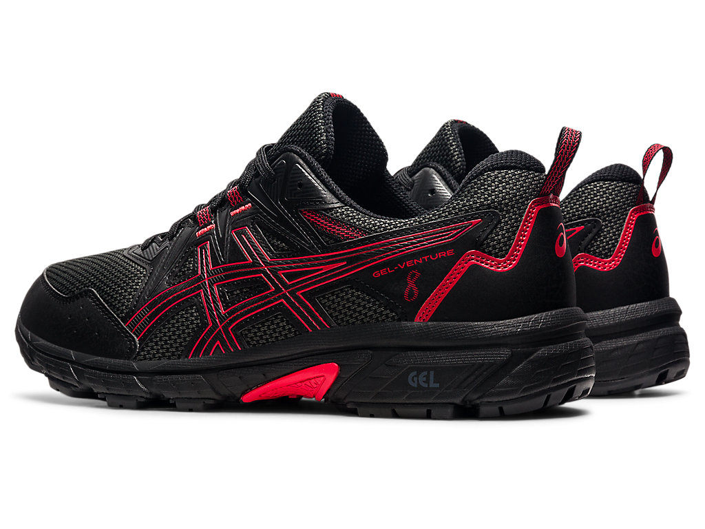 Sapatilhas Trail Running Asics Gel-Venture 8 Masculino Pretas Vermelhas | 3679-MIZOG