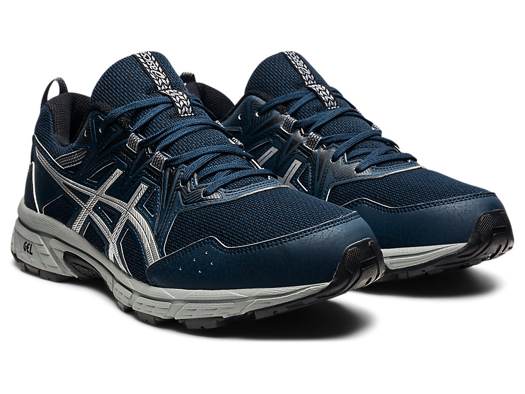 Sapatilhas Trail Running Asics Gel-Venture 8 Masculino Azuis Prateadas | 3687-QSJKH