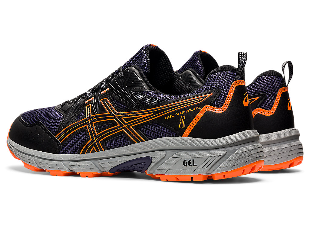 Sapatilhas Trail Running Asics Gel-Venture 8 Masculino Pretas Laranja | 3891-PVMEU