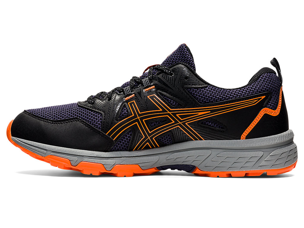 Sapatilhas Trail Running Asics Gel-Venture 8 Masculino Pretas Laranja | 3891-PVMEU