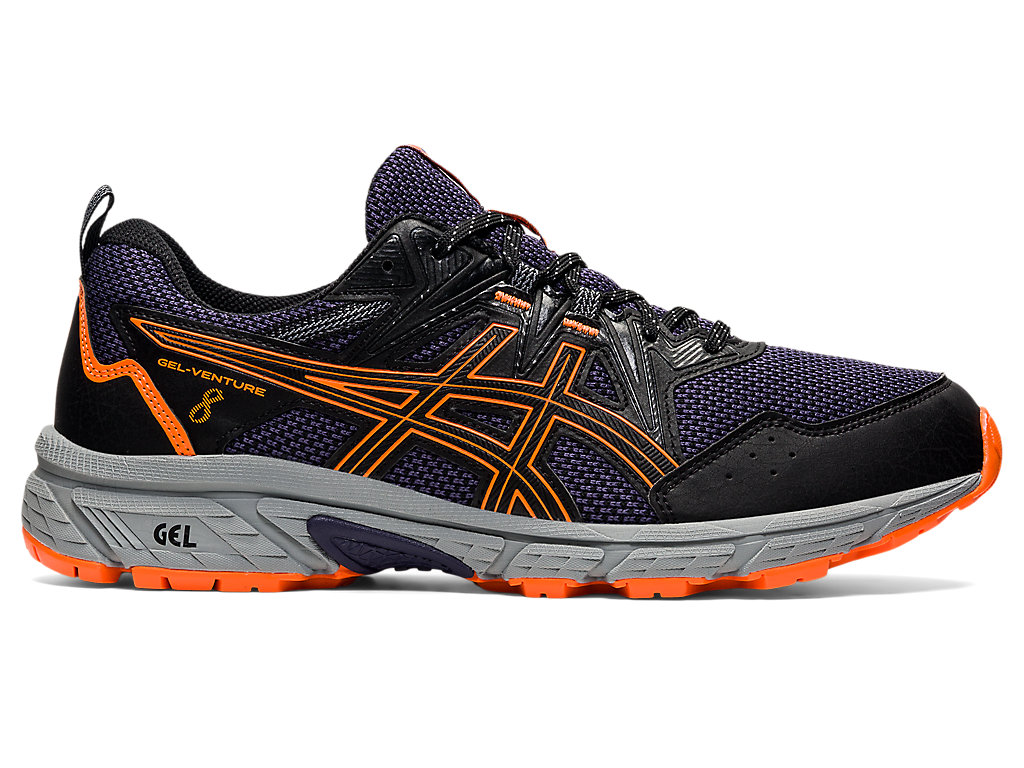 Sapatilhas Trail Running Asics Gel-Venture 8 Masculino Pretas Laranja | 3891-PVMEU