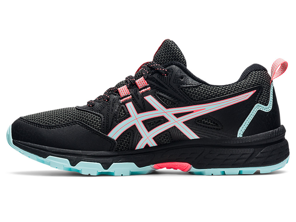 Sapatilhas Trail Running Asics Gel-Venture 8 (D) Feminino Pretas Azuis | 4876-ZHGPY