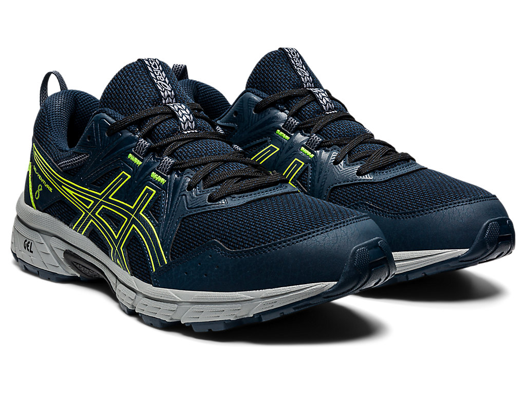 Sapatilhas Trail Running Asics Gel-Venture 8 Masculino Azuis Verdes | 6471-QRFJM