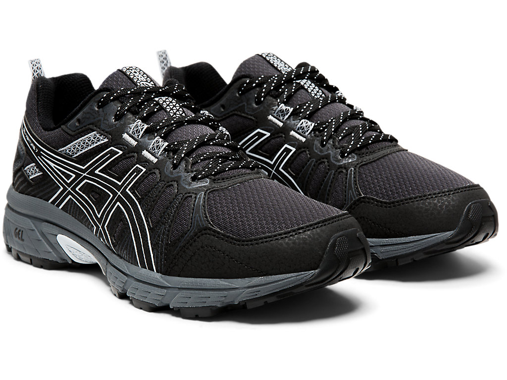 Sapatilhas Trail Running Asics Gel-Venture 7 (D) Feminino Pretas Cinzentas | 6528-RATVB