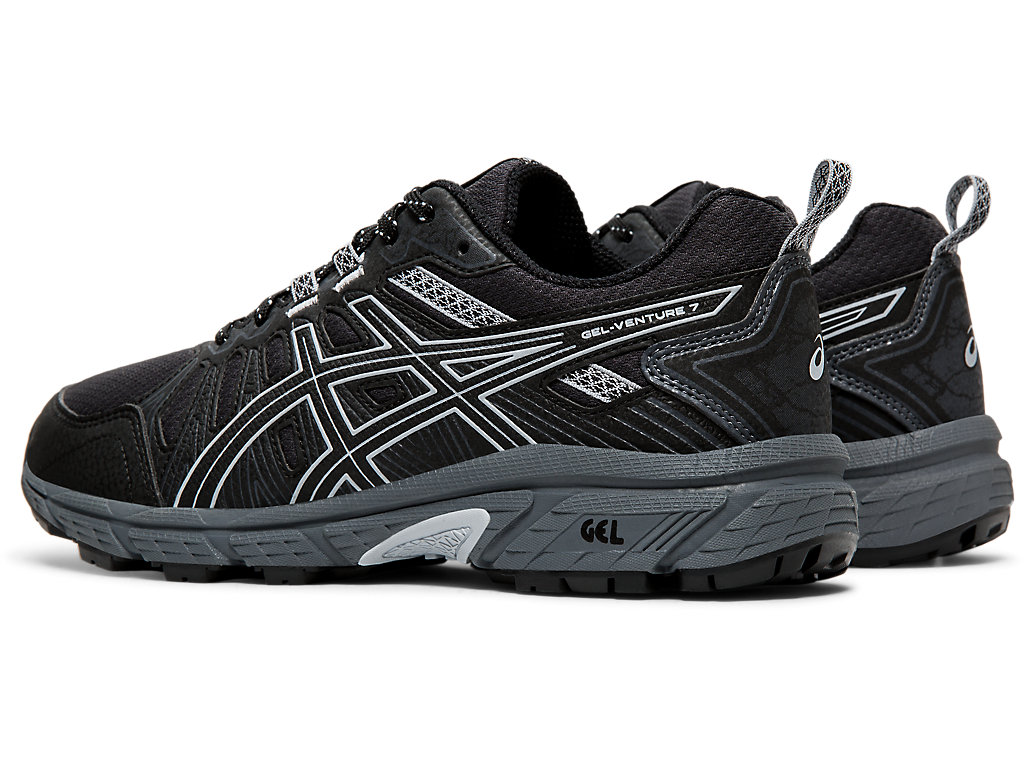 Sapatilhas Trail Running Asics Gel-Venture 7 (D) Feminino Pretas Cinzentas | 6528-RATVB